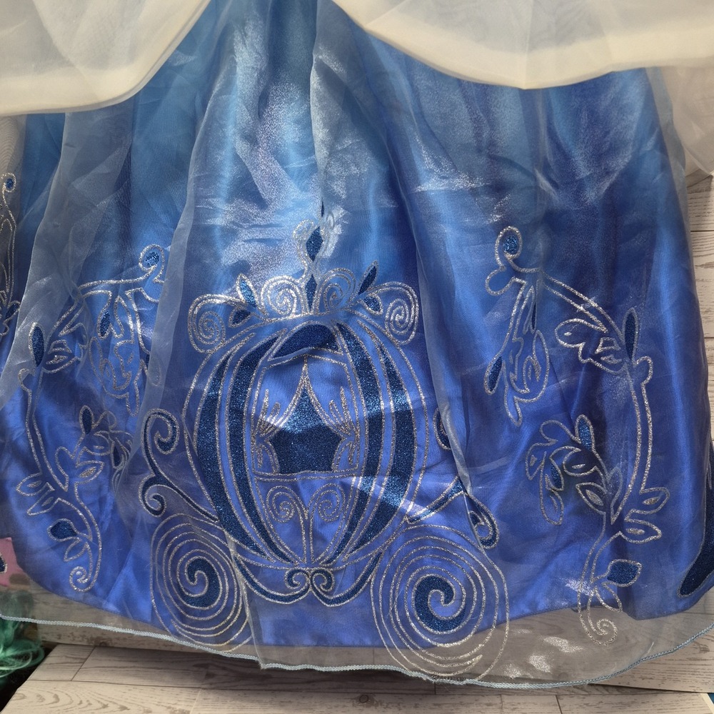 Cinderella Costume Dress Princess SZ 4, 5/6 Girls tulle underskirt - Picture 2 of 12